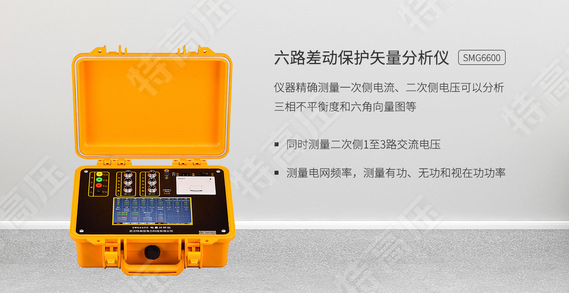 SMG6600 六路差動保護矢量分析儀(圖1) 保護回路矢量分析儀
