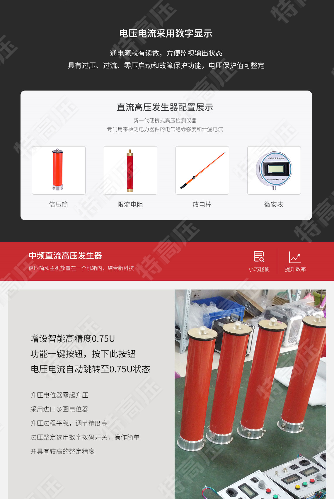 ZGF系列 一體式直流高壓發(fā)生器(圖3) 高壓發(fā)生器