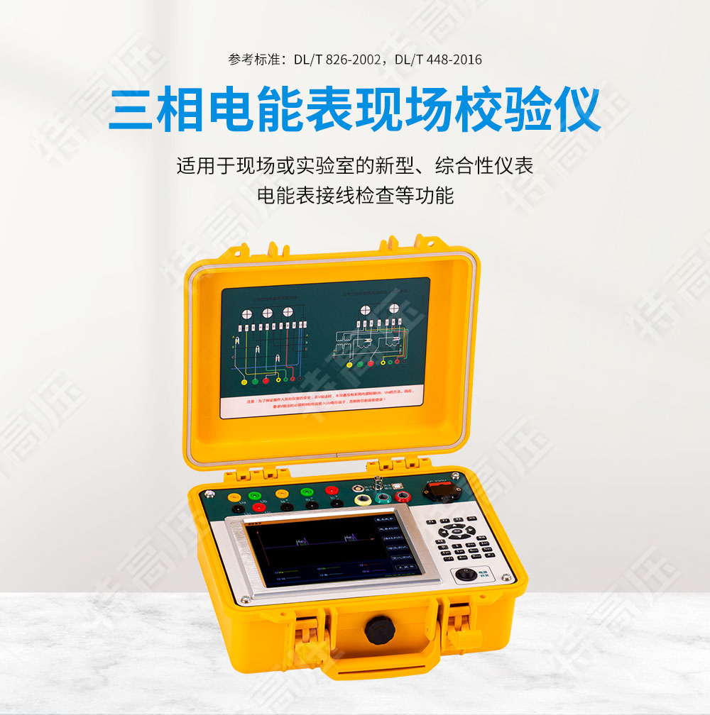 HTDN-3C 三相電能表現場校驗儀(圖1) 三相電能表檢定裝置