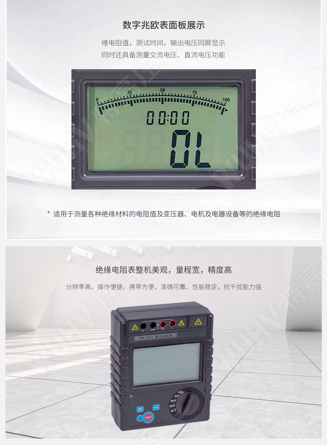 HT2671 數(shù)字兆歐表(2500V)(圖3)